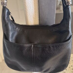 Hobo Style, Brighton Black Leather Shoulder Bag